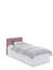 Polsterdatud voodi 90x200 White Pink