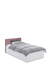 Polsterdatud voodi 120x200 White Pink