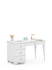 Kirjutuslaud 120 vasak White Crystal