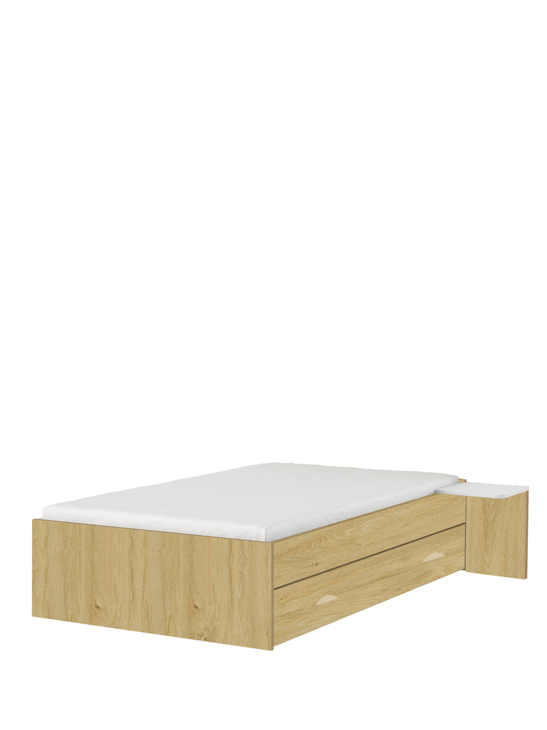 Voodi 120x200 madal Young Oak