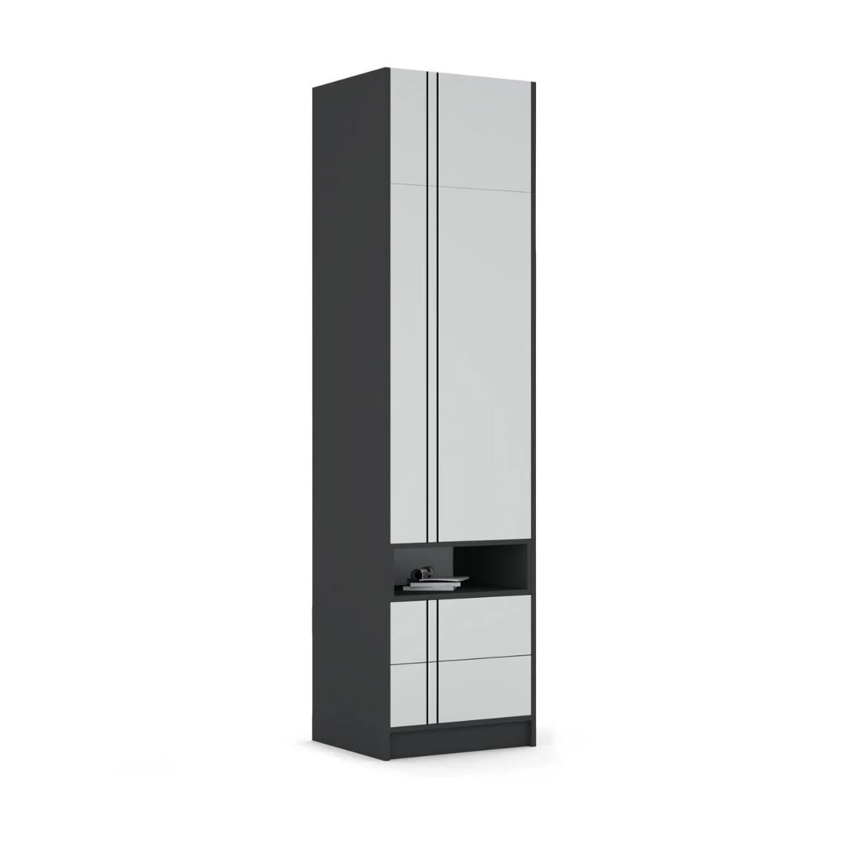 Riidekapp 60-2-60V/240 Dark Stone
