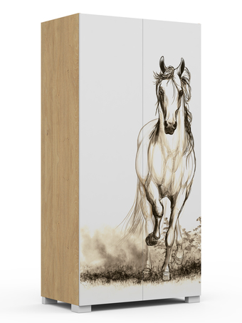 Riidekapp 100 Horse Oak