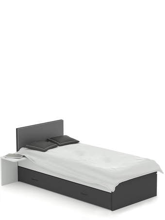 Voodi 120x200 Grey Dark