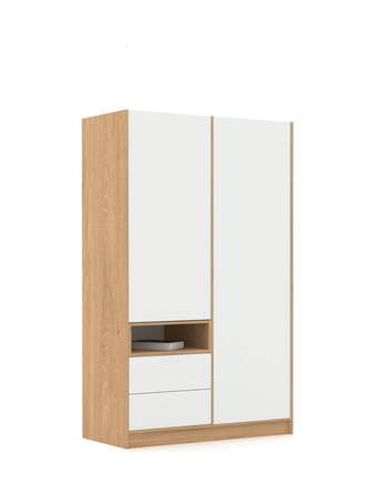 Riidekapp 120-2-60/200 White Oak