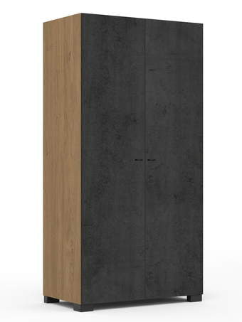 Riidekapp 100 Go! Concrete Oak
