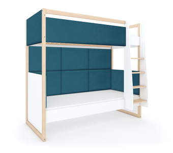 Korrusvoodi Dual White Atlantic parem