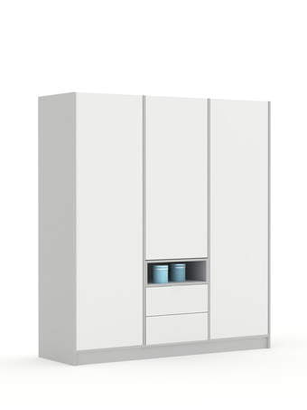 Riidekapp 180-2-60/200 White Grey