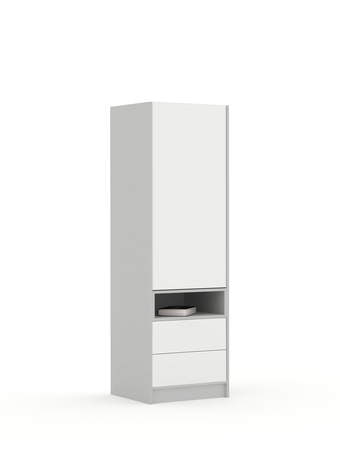 Riidekapp 60-2-60P/200 White Grey
