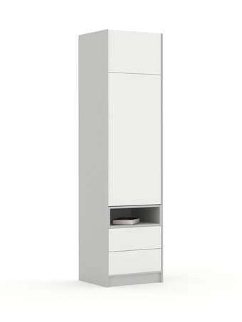 Riidekapp 60-2-60P/240 White Grey
