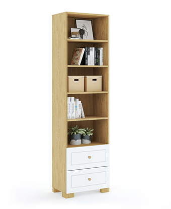 Raamaturiiul 55 kõrge Frame Oak White