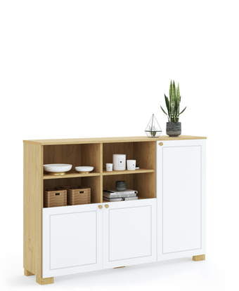 Raamaturiiul 150 madal Frame Oak White