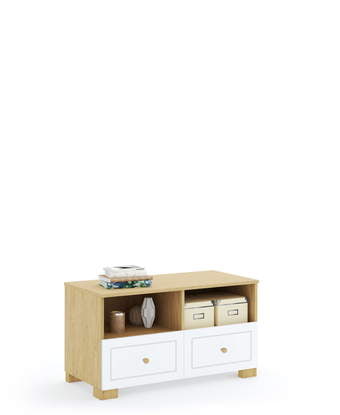 TV-alus 100 Frame Oak White