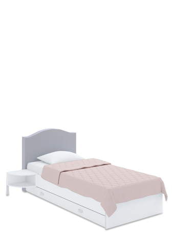 Voodi BELLA polsterdatud peatsiga 90x200 Stone