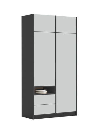 Riidekapp 120-2-60/240 Dark Grey