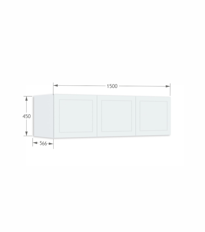 Nadstawka szafy 150 White