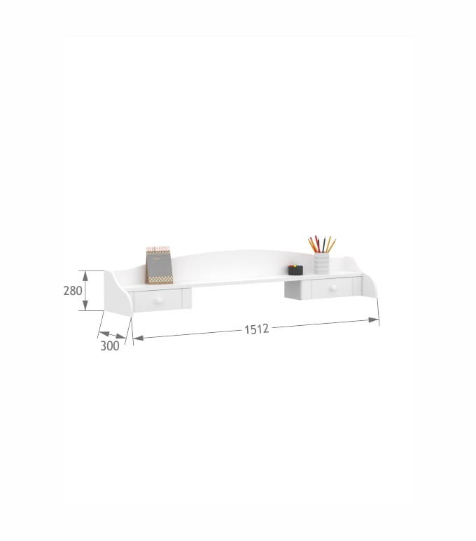 Sekretarzyk 150 Vibe White Sekretarzyk 150 Vibe White
