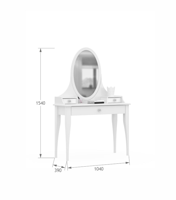 Toaletka Vibe White