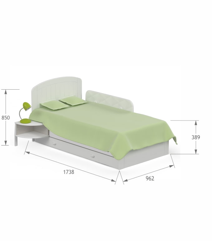 Łóżko 90x170 Nordic