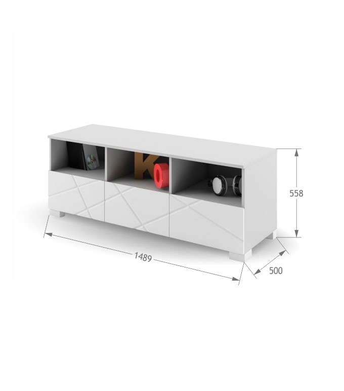Szafka RTV 150 X White